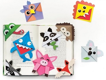 Origami Corner Bookmark animals